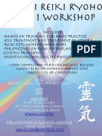 Upon Completion Participants Will Receive: Gendai Reiki-Ho-Shoden Manual and Certificate of Completion
