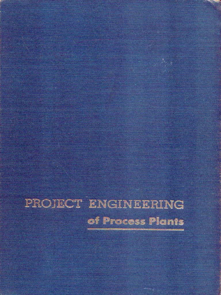 Project Engineering of Process Plants PDF PDF Cargo Rail Transport