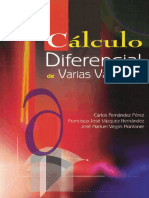 Cálculo Diferencial de Varias Variables - Carlos Fernández, Francisco Vázquez, José Manuel Vegas