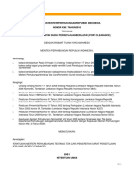 PERMENHUB No. KM 1 Thn 2010 Tata Cara Penerbitan Surat Persetujuan Berlayar (Port Clearance )