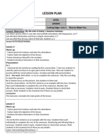 Cutting Edge Lesson Plan Unit 1 - P 6-8