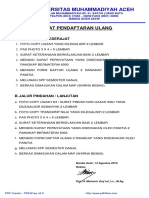 Persyaratan Pendaftaran Ulang Mahasiswa Baru Tahun Akademik 2012 2013 PDF