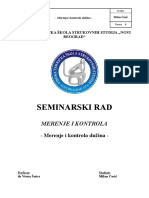 Seminarski Rad - Merenje I Kontrola Duzina - Cosic Milan 187-2011