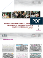 SEP (2017d). Lineamientos Generales. Servicio de Asistencia Técnica a La Escuela