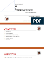 Trading Stock Exchange: Presentation On Sip Project Report