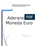 Aderarea La Moneda Euro