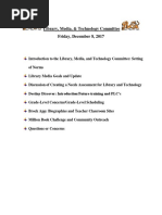 Brock LMT Committee Agenda 12.8.17