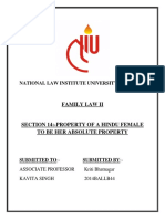 Family Law - Property of A Hindu Woman