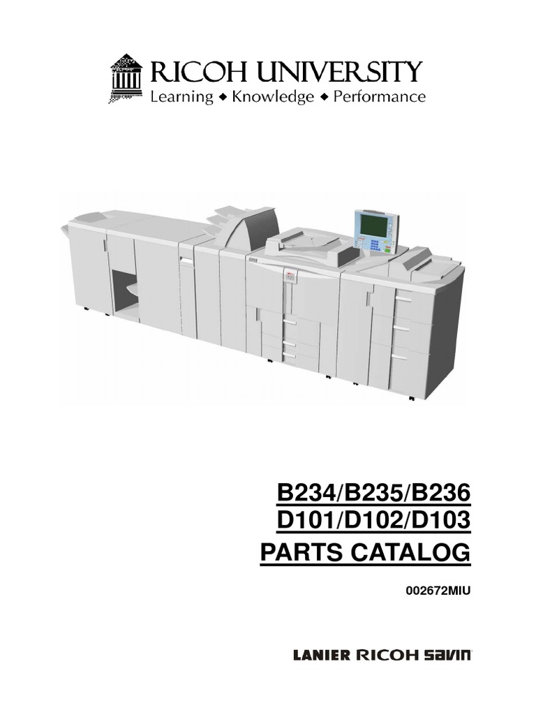Manual de Partes Ricoh Pro | PDF | Computer File | Computer Networking