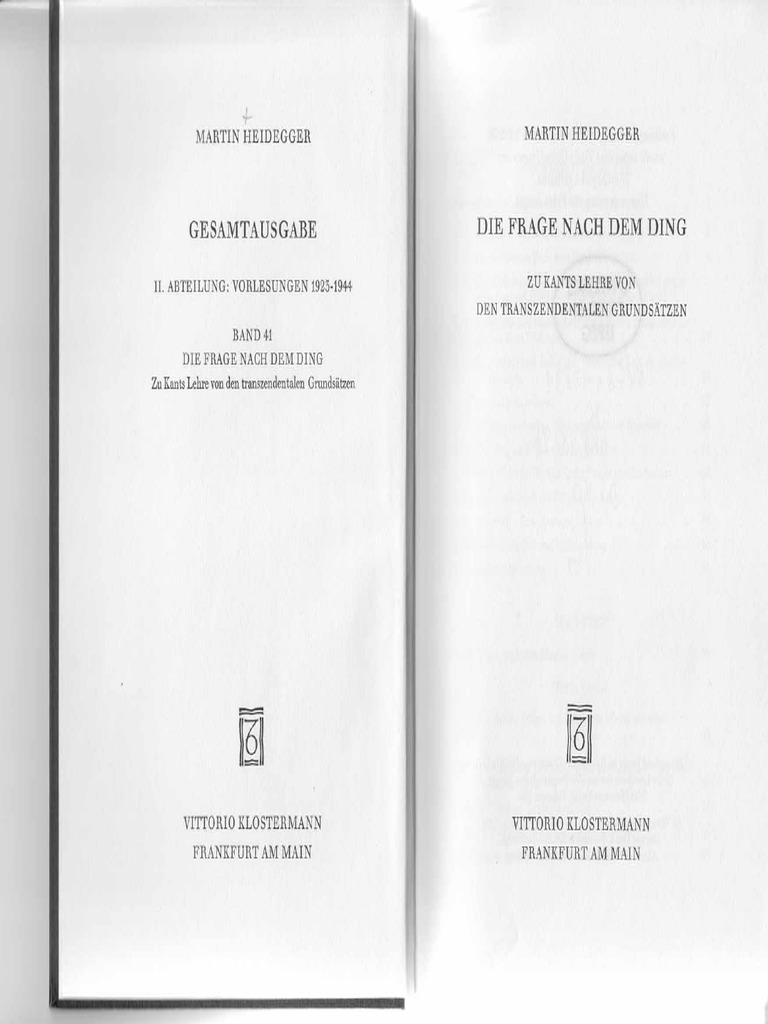 Heidegger - GA 41 Die Frage nach dem Ding.pdf