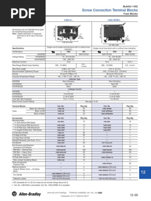 Allen Bradley Ab 1492 H4 Pdf Fuse Electrical Equipment