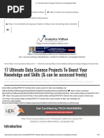 17 Free Data Science Projects To Boost Your Knowledge & Skills