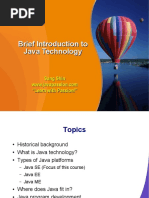 Brief Introduction To Java Technology