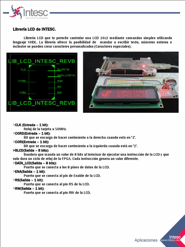 Control de LCD 16x2 con VHDL | PDF | Informática