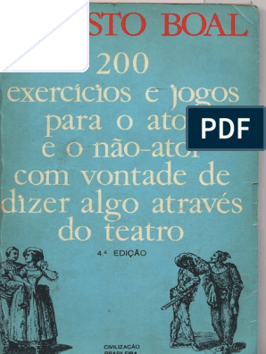 Joga Comigo? - A Criança no Jogo Teatral. ( Jogos de Augusto Boal) 