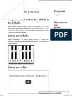 Notas Violão e Notas Teclado