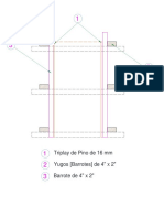 Dibujo de Cimbras de Columnas