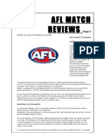 Afl Match Reviews: Written by GOAUS! Edited by Newc868