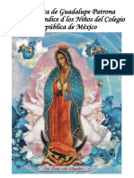 Virgencita de Guadalupe Patrona Hermosa Bendice D Los Niños Del Colegio República de México