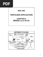 Fertilizer Application: BIOL 695