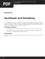 Module 08 - Synthesis and Sampling