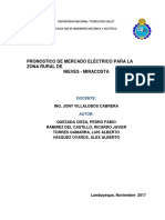 Pronóstico de mercado eléctrico rural Nieves-Miracosta 2017-2037