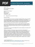 Vero Beach Complaint for cross on monument 