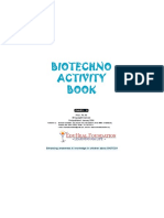 Biotechno Activity Book: DU Eal Oundation