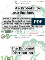 Mean and Variance for Discrete Prob Distributions