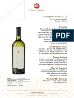 Crama Ratesti Fisa Sauvignon Blanc 2013