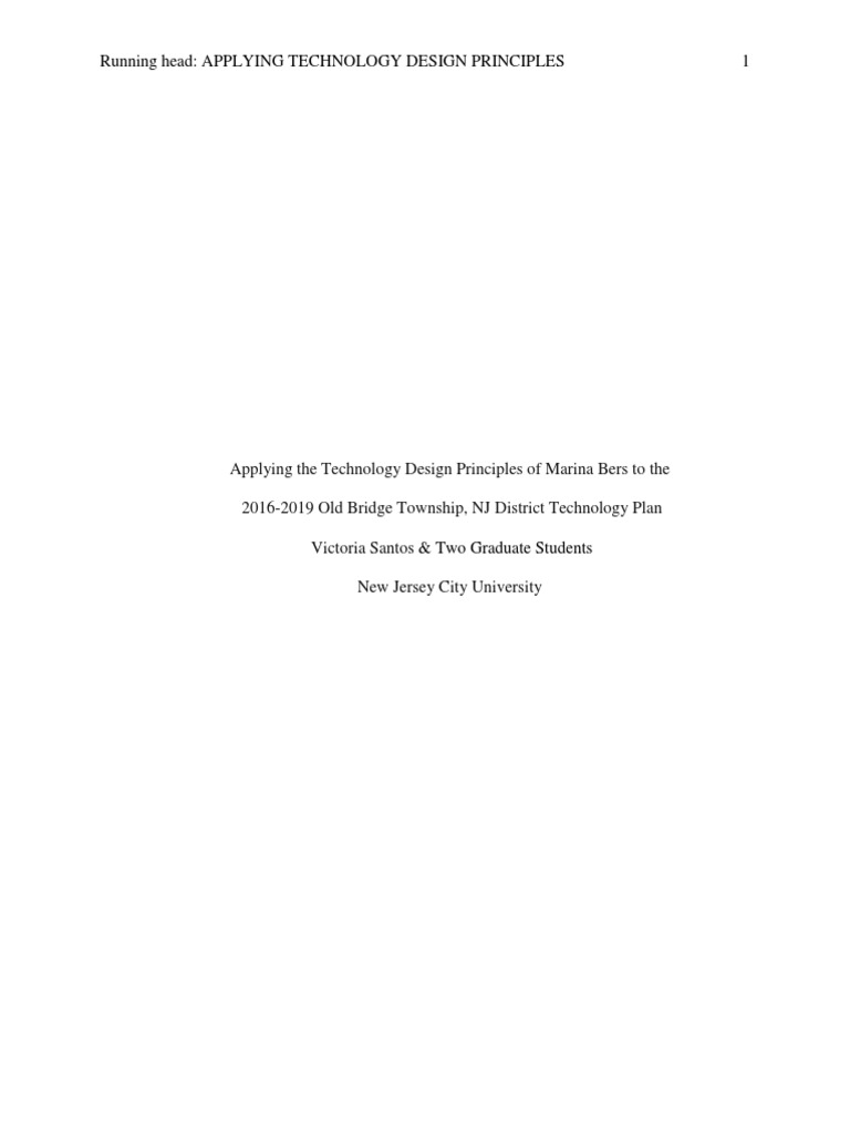 Applying Technology Desgin Principles | PDF | Creativity | Curriculum