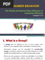 Ch 10 the Family and Social Class Influence on CB