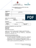 Modelo Informe Seguimiento de Practicas Pre-Profesionales 1