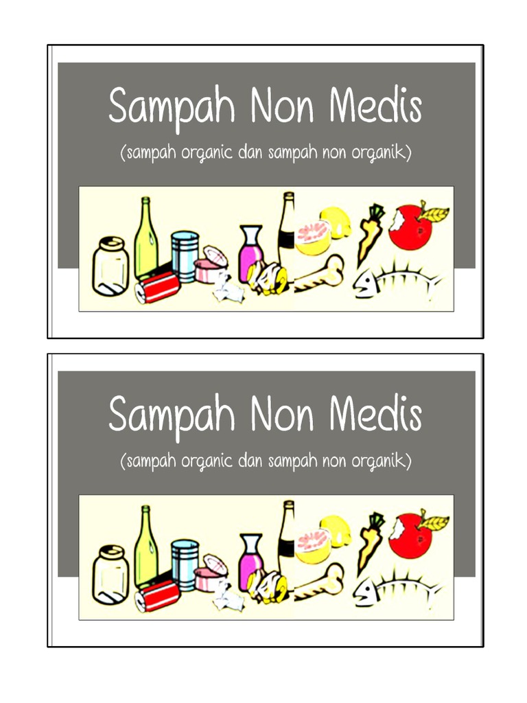 Gambar Tempat Sampah  Medis Dan Non Medis Sebuah Tempat