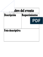 plan de eventos 