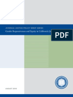 Gender Responsiveness and Equity in California's Juvenile Justice System