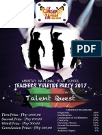 Flyer For Talent Quest