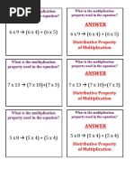 Properties of Multiplication Task Cards