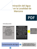 Contaminación Del Agua de Mar en La Localidad