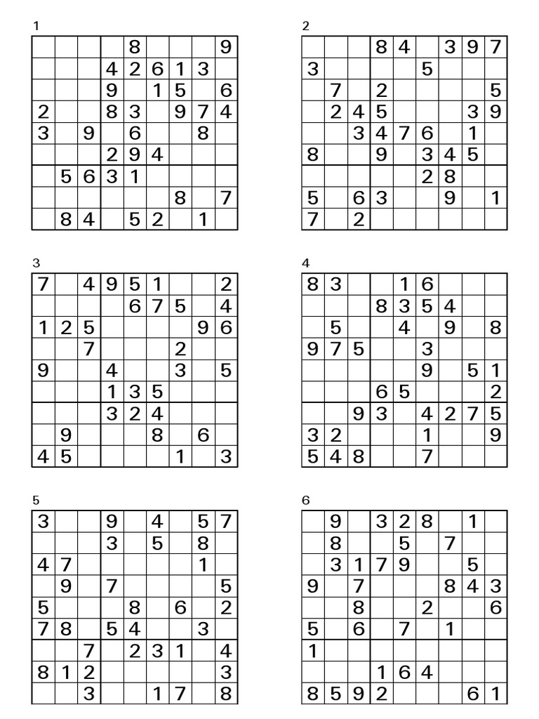 Free Printable Sudoku 4 Per Page Printable Templates Protal Free Printable Sudoku 4 Per Page Printable Templates Protal