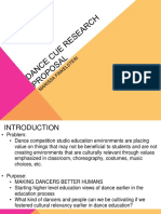 Dance CUE Research Proposal