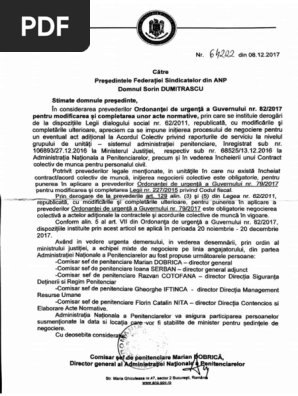 Invitatie Raspuns Negocieri Colective
