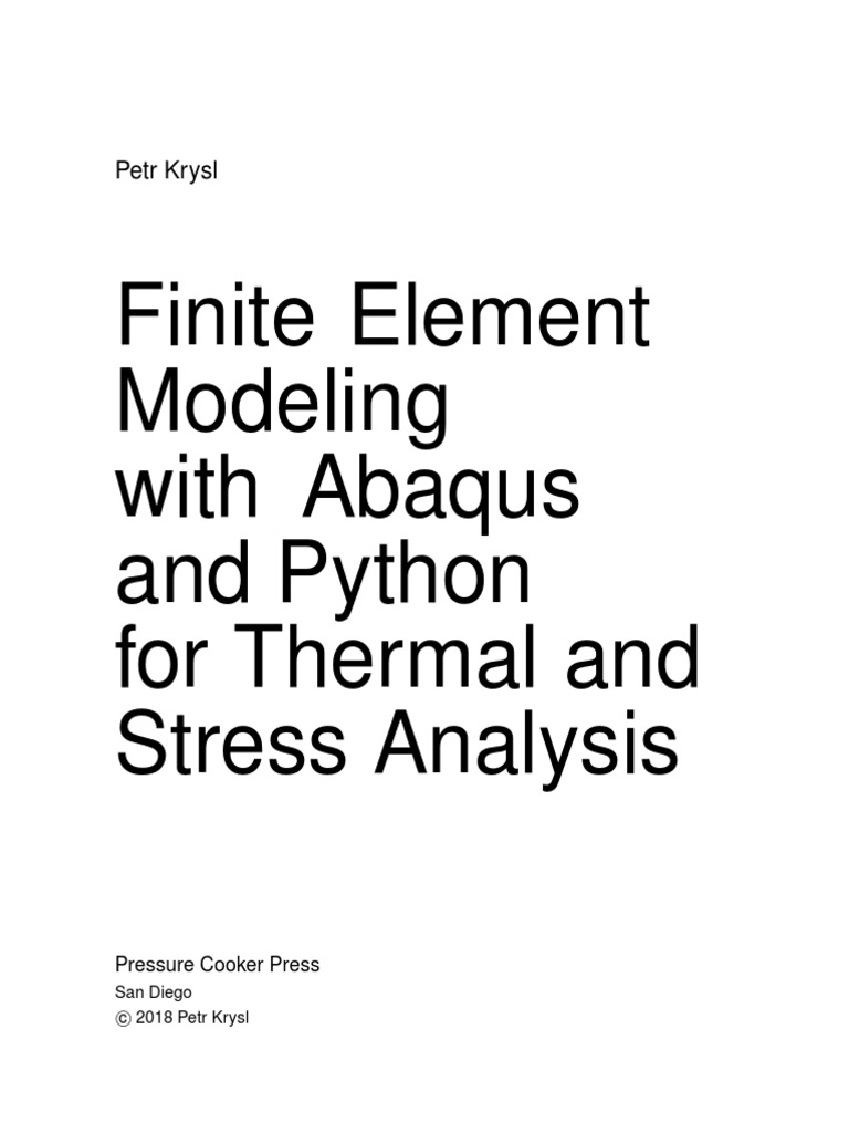 Femwabaquspython Book 2018 | PDF | Finite Element Method | Python ...