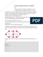 Greedy Algorithms - (Kruskal's Minimum Spanning Tree Algorithm)