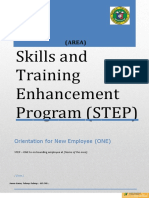 Orientation Program Format