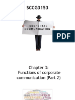 Chapter 3 - Functions of Corporate Communication (Part 2 - Additional)