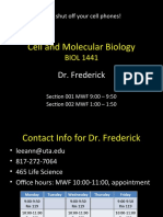 Cell and Molecular Biology: BIOL 1441