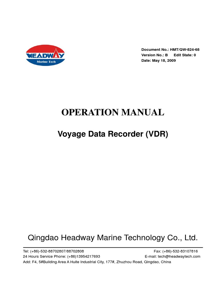 VDR Operation Manual Overview | PDF | Installation (Computer Programs ...