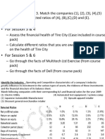 Match Companies to Ratios and Assessments