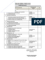 Rencana Kerja Pustu Sungai Intan TH 2016